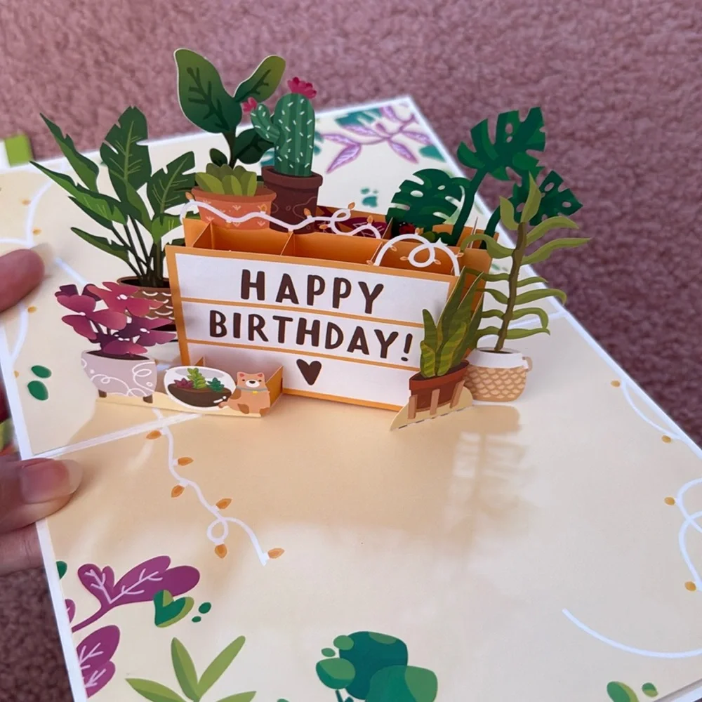 Happy Birthday Plants Card